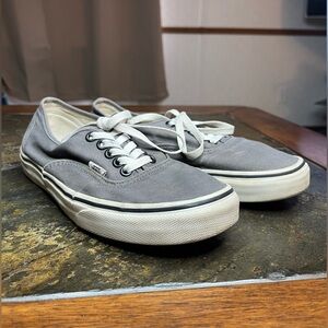 Gray Vans Sneakers - Size 8.5 Women's (7 Men's)